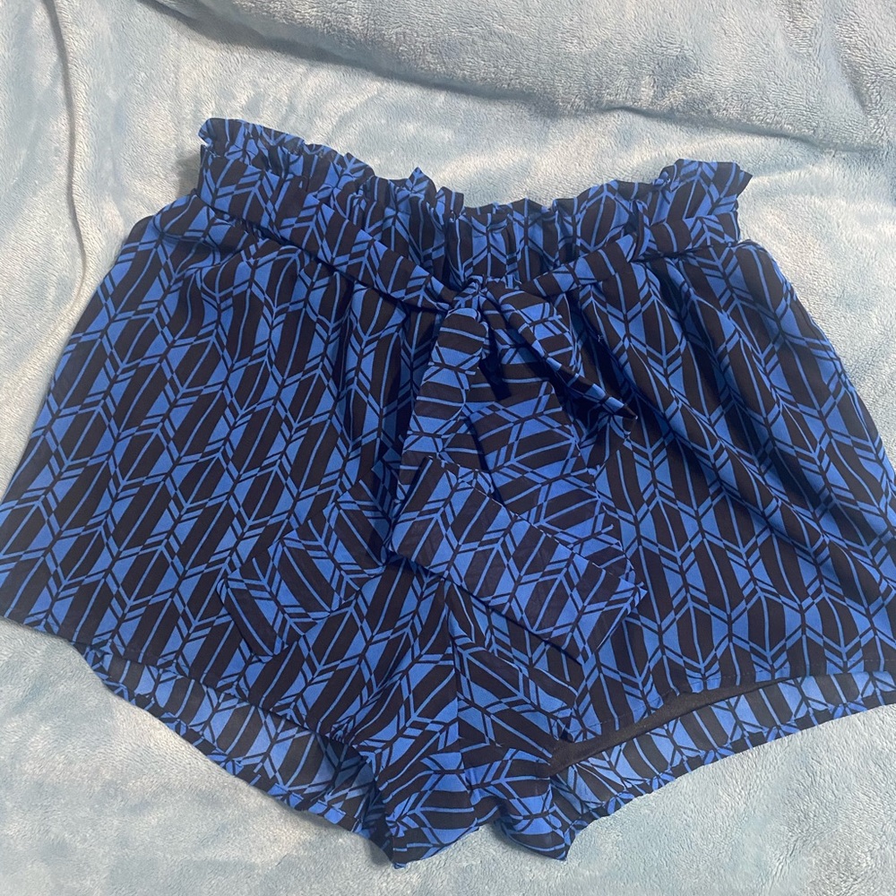 Blue and Black Shorts